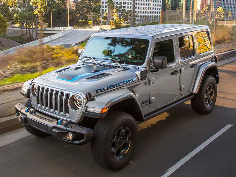 Electric Jeep on the Road